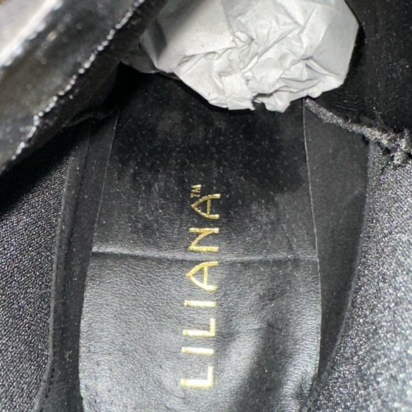 Liliana Black Suede Heeled Boots - Picture 6 of 8